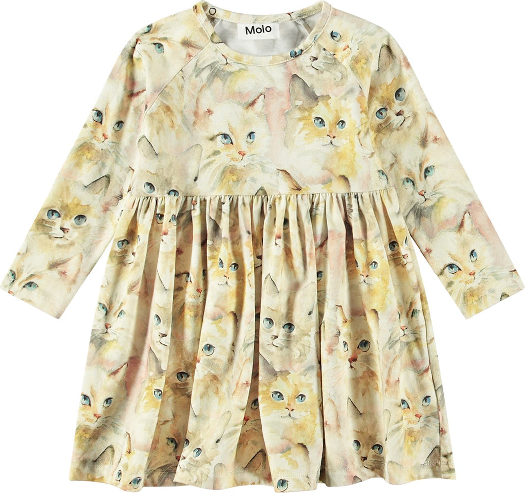 Charmaine Aquarelle Cat Dress