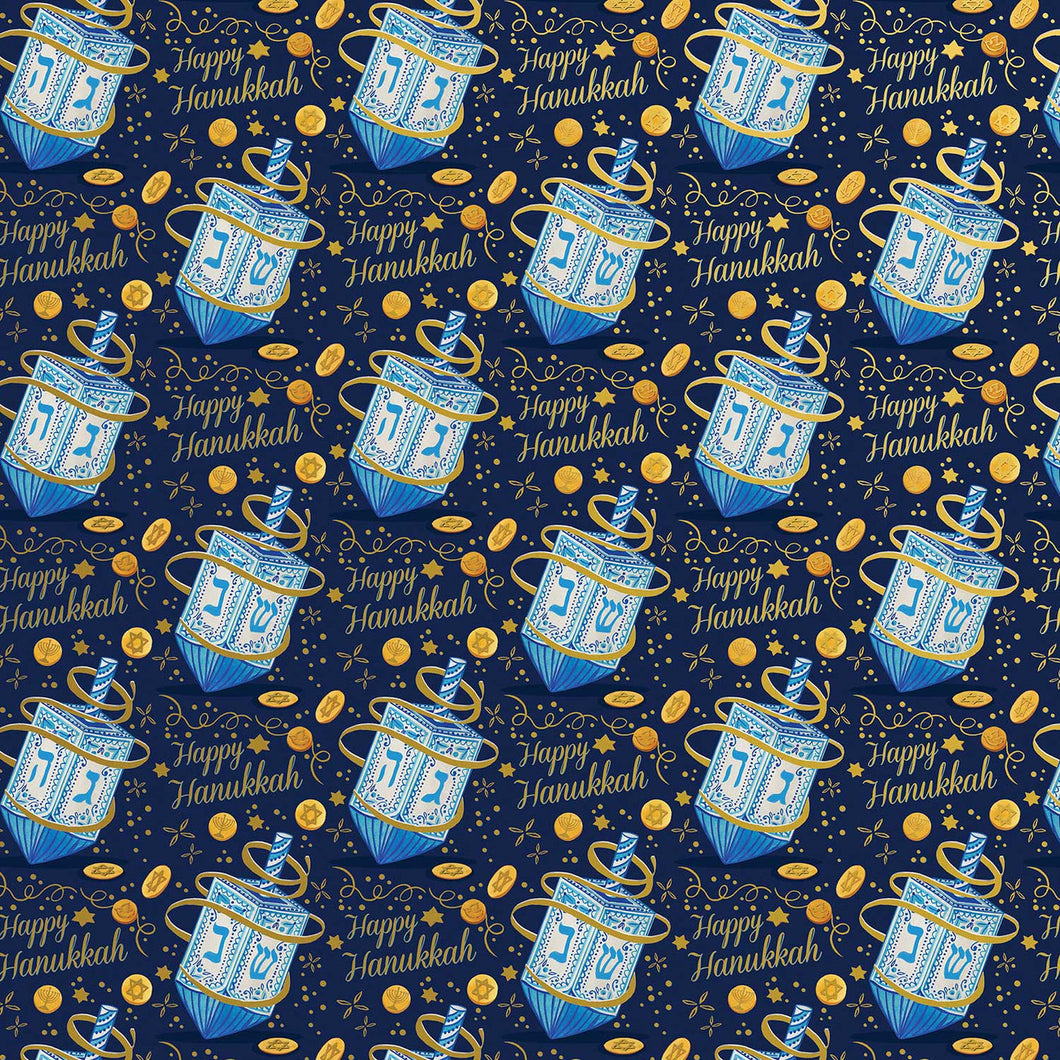 Happy Hanukkah Jumbo Gift Wrap