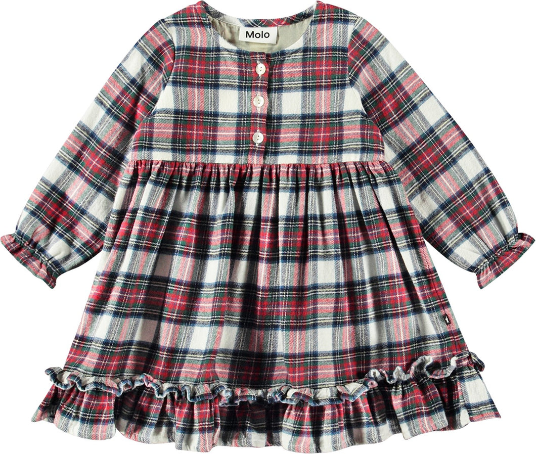 Cele Pine Check Dress