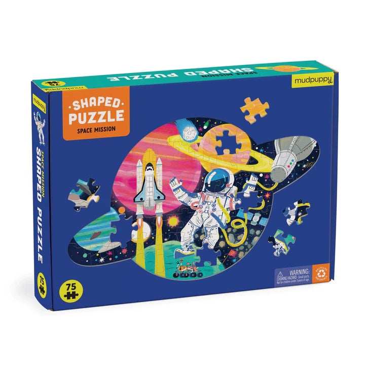 Space Mission Shaped Puzzle - 75 Piece