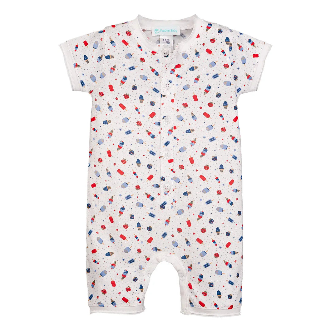 Patriotic Pops Henley Romper