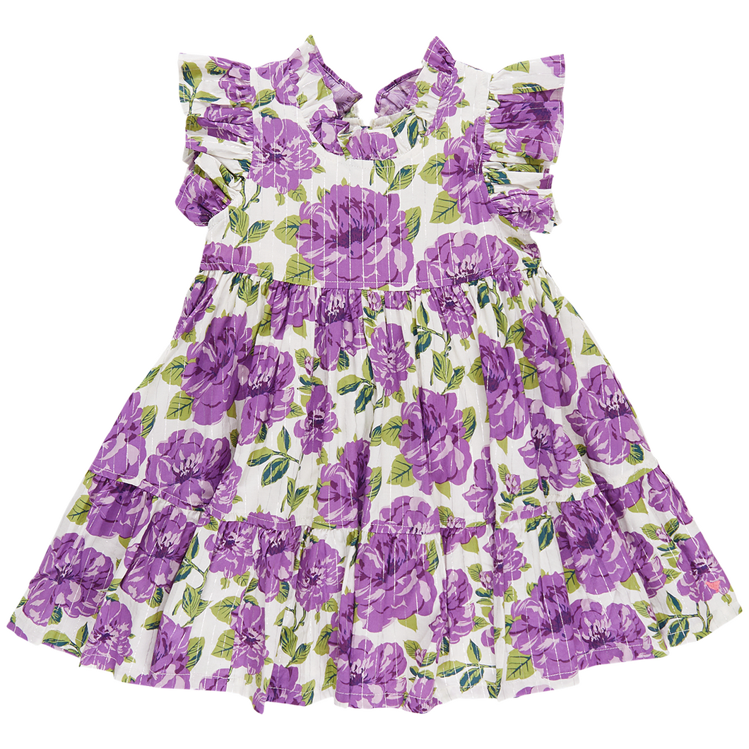 Purple Peonies Jennifer Dress