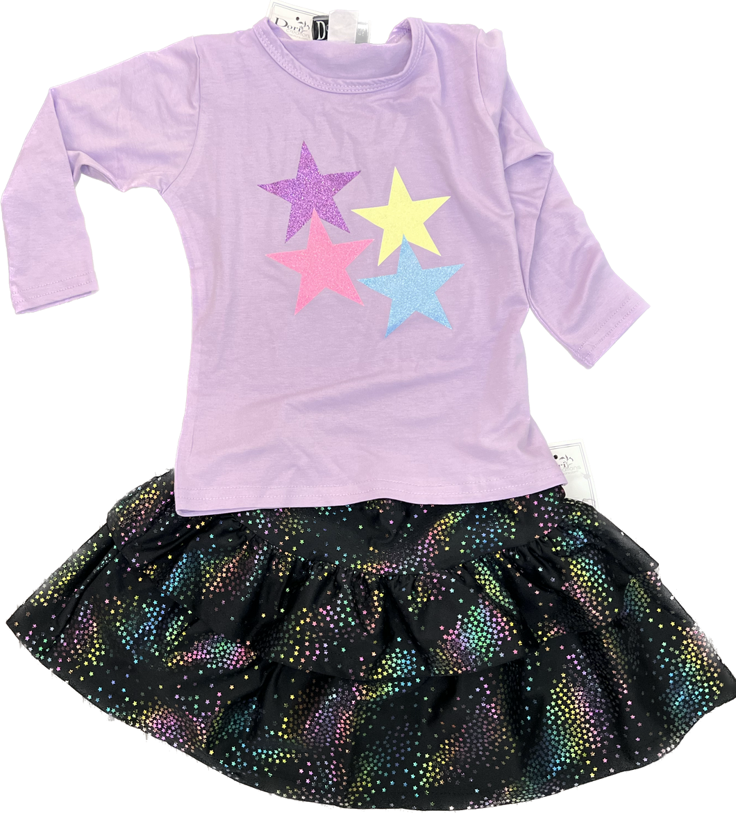 Pastel Star LS Top