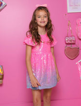 Load image into Gallery viewer, Bubble Gum Shimmer Sequin Dress
