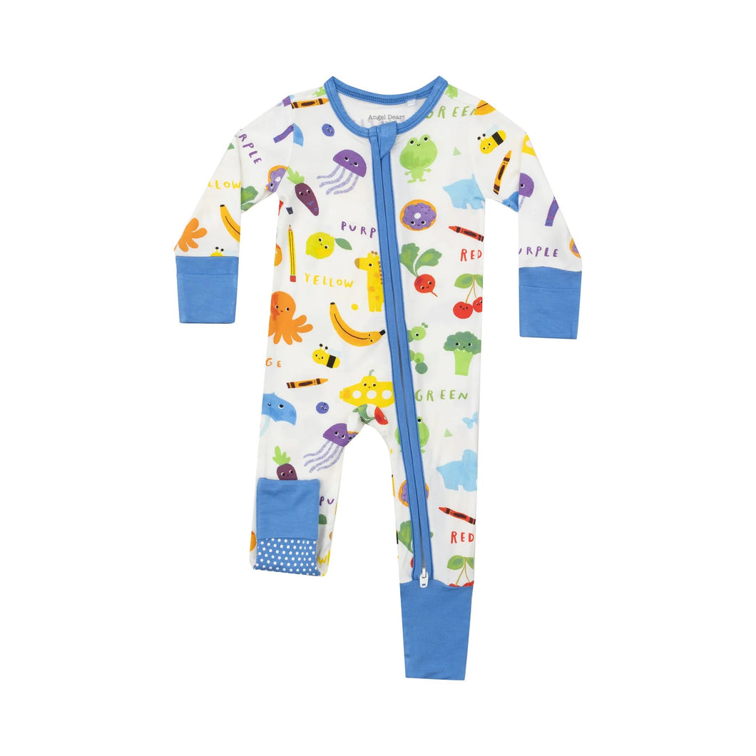 Learning Colors 2 Way Zipper Romper