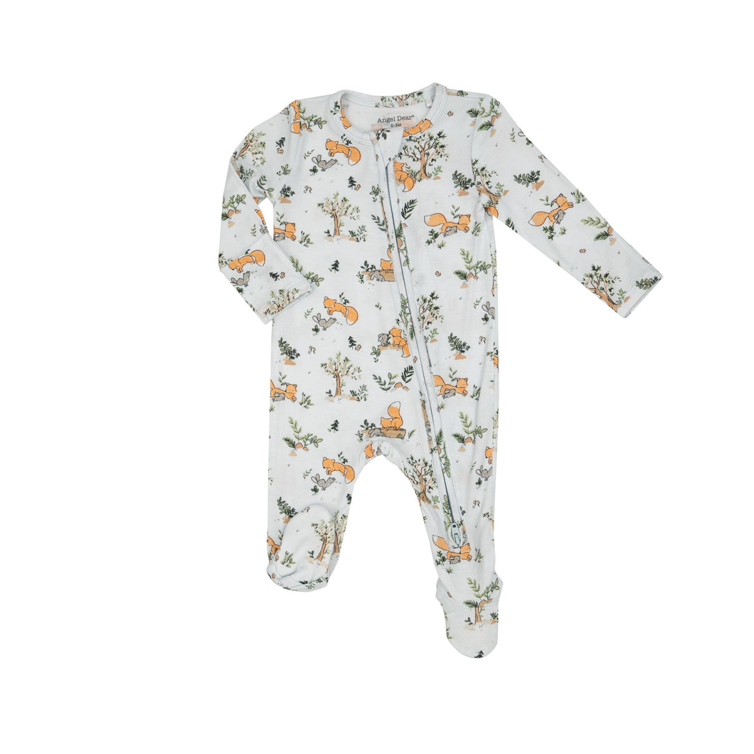 Baby Foxes Two Way Zipper Footie