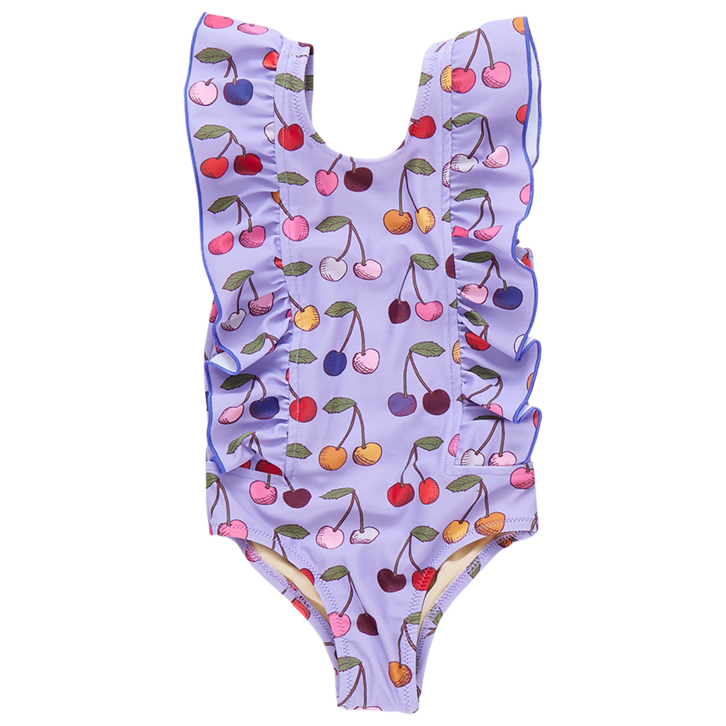 Lavender Cherries Katniss Swimsuit