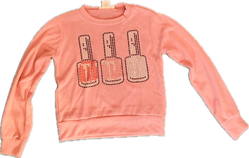 Nail Polish Trio Crewneck Sweatshirt