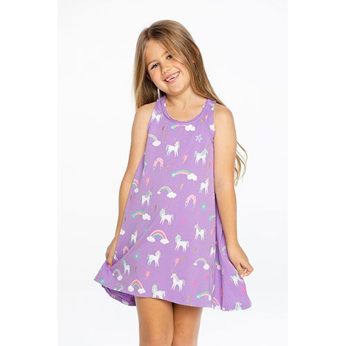 Chaser Unicorns Off Duty Tank Dress