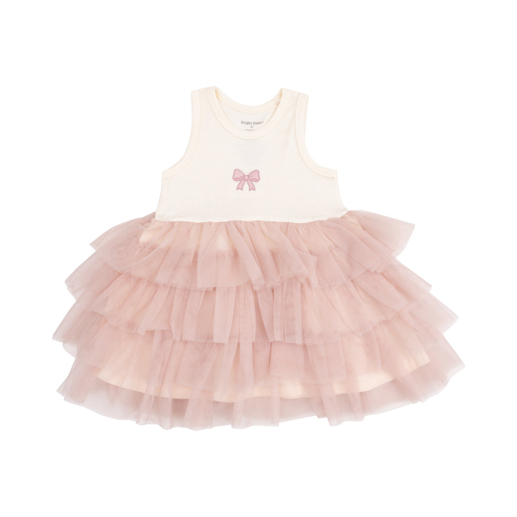 Bows Tutu Tank Layered Tulle Dress