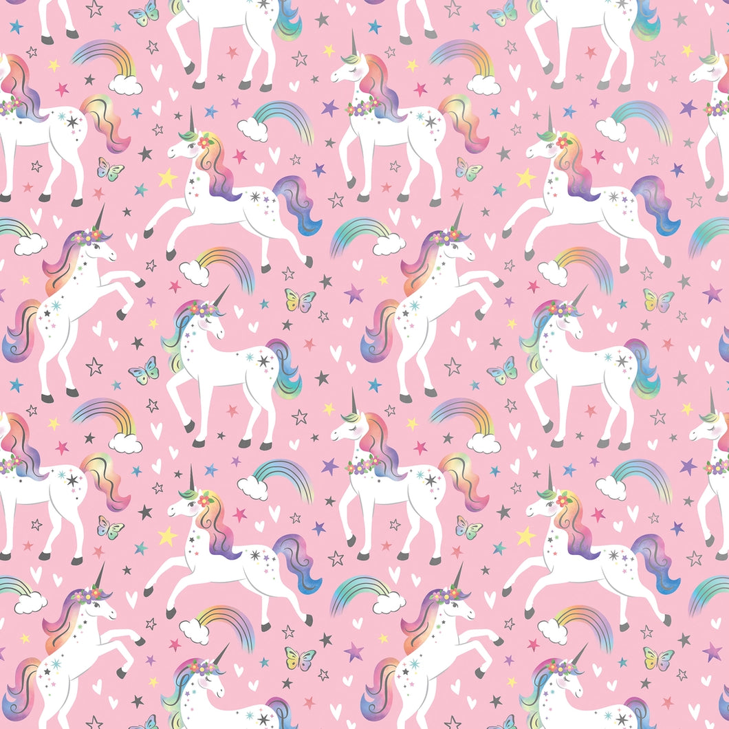 Rainbow Unicorn Gift Wrap Roll