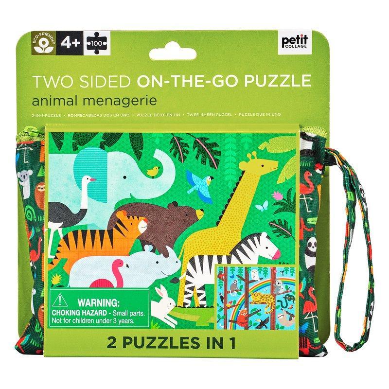 Animal Menagerie Two Sided Puzzle