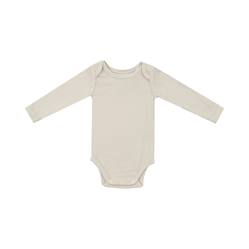 Ribbed Solid Birch Bodysuit